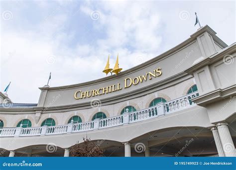 The Exterior of Churchill Downs in Louisville, KY. Editorial Stock ...