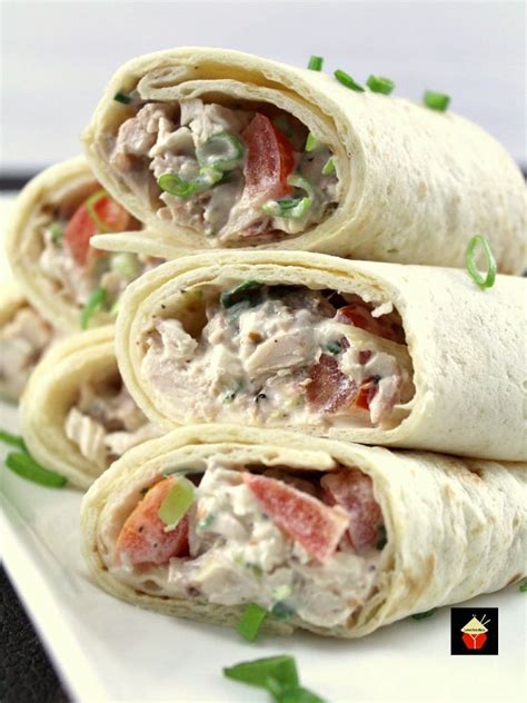 Deluxe Chicken Salad Wraps. These little wraps are great for parties ...