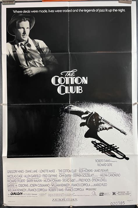 COTTON CLUB, Original Vintage Crime Drama Movie Poster - Original ...