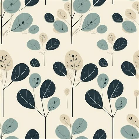 Premium AI Image | Vintage Botanical Wallpaper