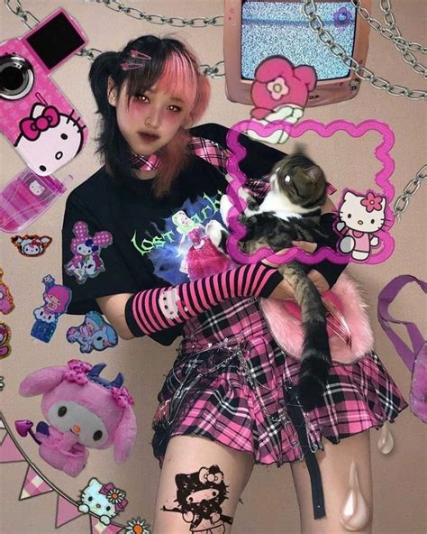 Hello kitty cute alt outfit | Pastel goth outfits, Cute goth, Pastel ...