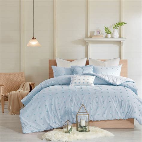 light blue comforter