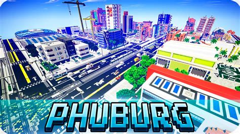 Minecraft - Modern PHUBURG CITY Map - Cinematic & Download - YouTube