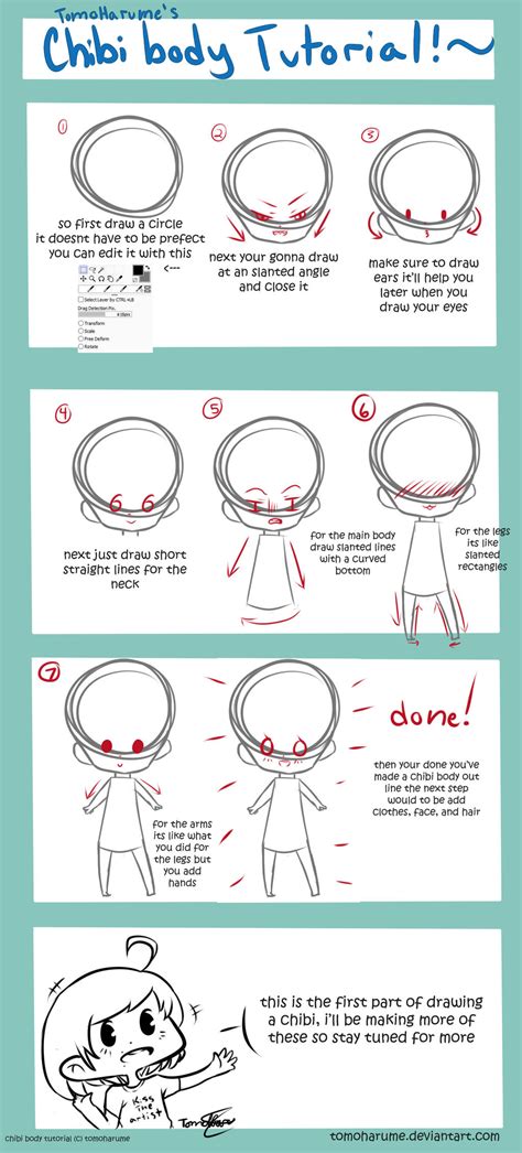 Chibi Body Tutorial [part 1] by tomoharume on DeviantArt