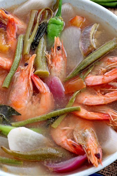 Sinigang na Hipon (Shrimp in Sour Soup) - Foxy Folksy