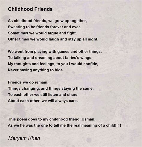 Friendship Poems For Best Friends For Kids