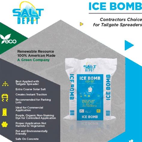 Salt - Ice Bomb Bagged Rock Salt - Individual 50 lb Bags – Asphalt ...