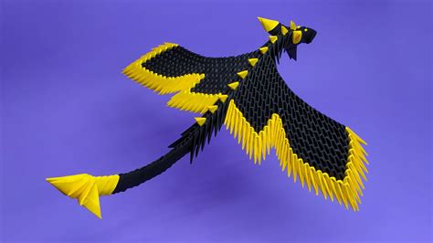 3D Origami Dragon Tutorial - YouTube