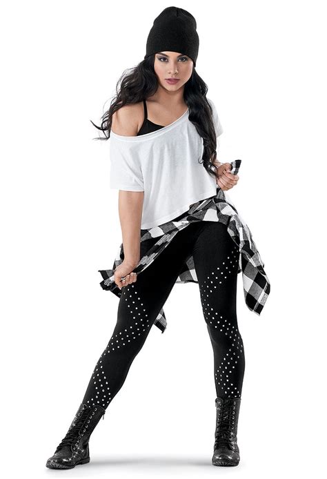 Weissman™ | Studded Legging & Crop Top Plaid Shirt | Hip hop outfits ...