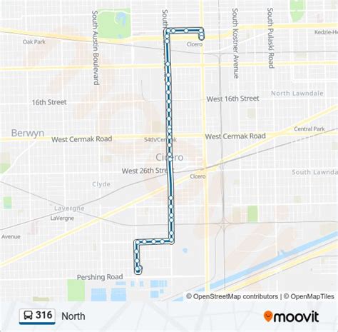 316 Route: Schedules, Stops & Maps - Cicero Cta Blue Line (Updated)