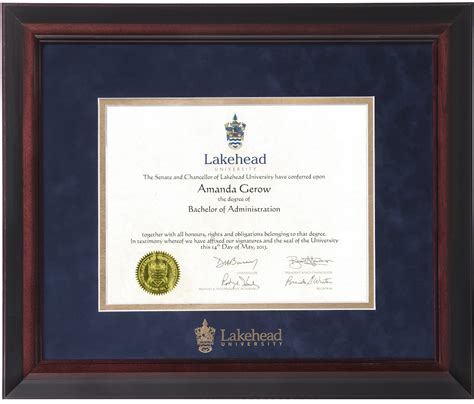 Diploma Frame – Executive – Lakehead