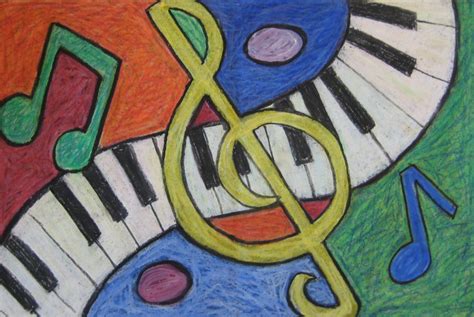 An Abstract "Musical Composition"! • TeachKidsArt