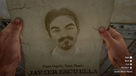 Javier Escuella's Bounty Poster | Red Dead Redemption 2 (RDR2) - YouTube