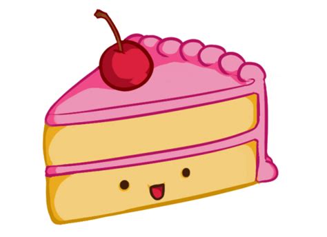 How to Draw a Kawaii (Cute) Cake Slice | FeltMagnet