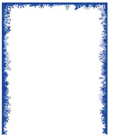 Snowflake Clip art - Blue Snowflake Border png download - 567*567 ...