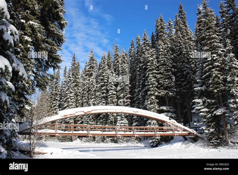 Rainbow Bridge in Winter Stock Photo - Alamy