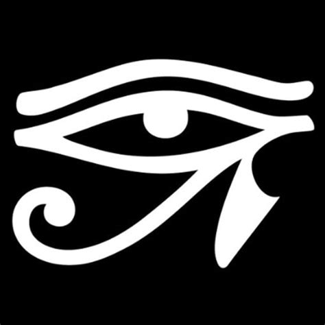 Eye of Horus Egyptian Hieroglyphic Vinyl Cut Decal With No Background ...