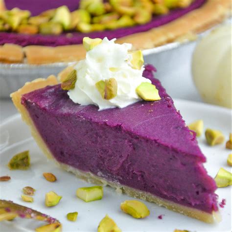 Ube (Purple Sweet Potato) Pie - Veggie World Recipes