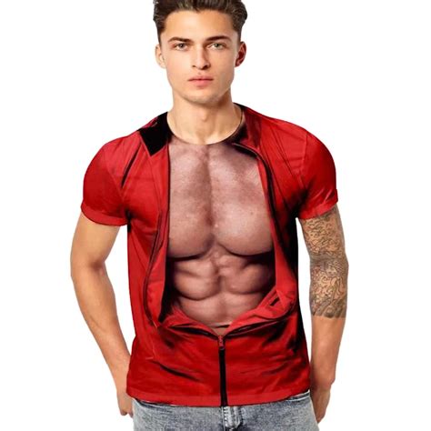 2019 Summer funny t shirts Fashion Print modis Men's Funny 3D Muscle ...