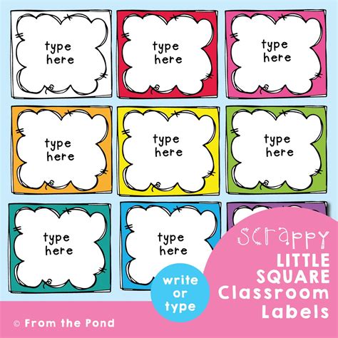 Classroom labels to organize your classroom equipment. — From the Pond