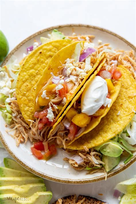 Crockpot Chicken Tacos Recipe - The Recipe Rebel