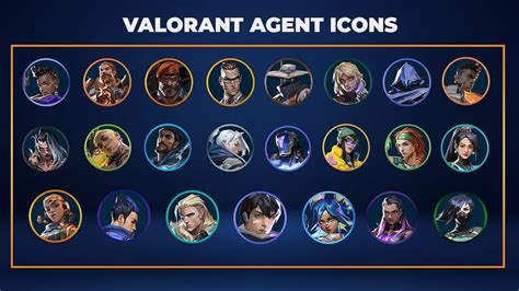 Get All 22 Valorant Agent Icons PNG for Your Gaming Clips - Etsy