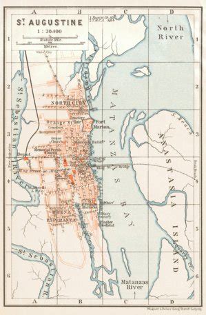 St. Augustine city map, 1909 by Waldin - Avenza Maps | Avenza Maps