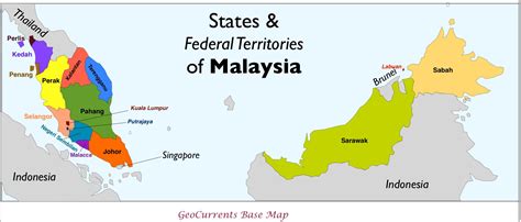 Malaysia state map - Malaysia free map (South-Eastern Asia - Asia)