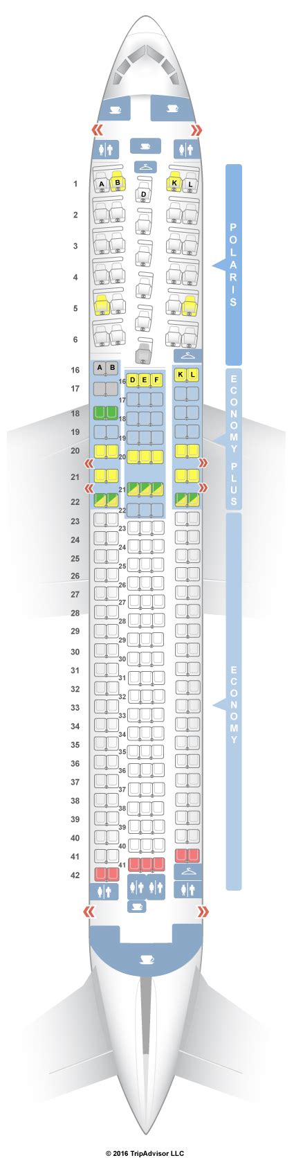 SeatGuru Seat Map United Boeing 767-300ER (76L) Two Class