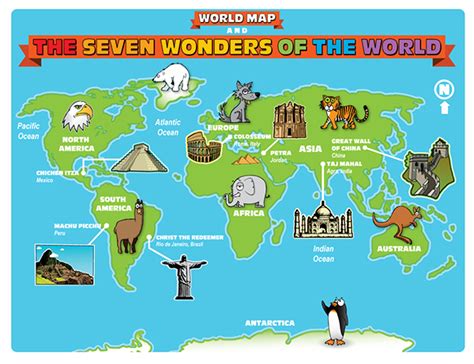 7 Wonders Of The Ancient World Map - fefasr