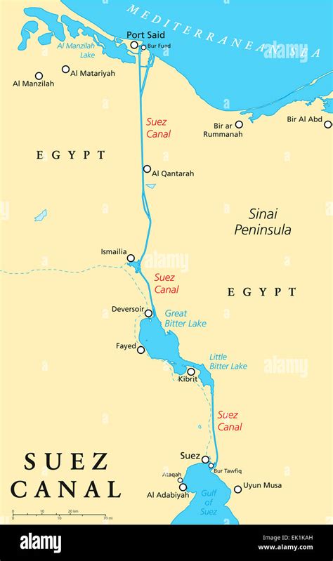 Africa Map Suez Canal