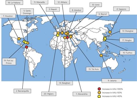 These 20 cities have the most to lose from rising sea levels - The ...