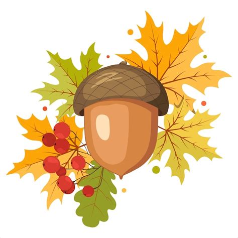 Fall Acorn Clip Art