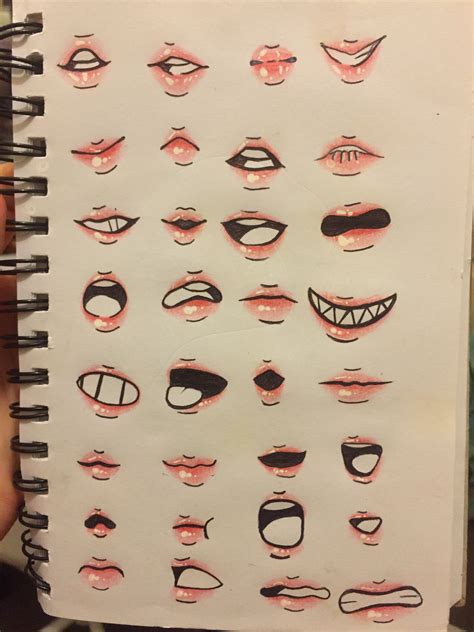 Mouths to help y’all :3 Anime Drawings Sketches, Pencil Art Drawings ...