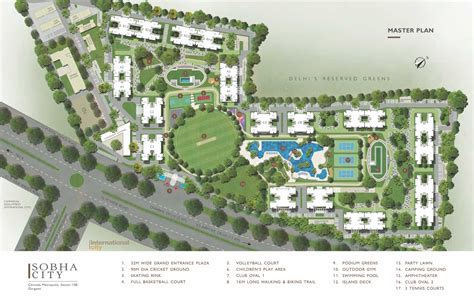 Master Plan of Sobha City Gurgaon Sector 108