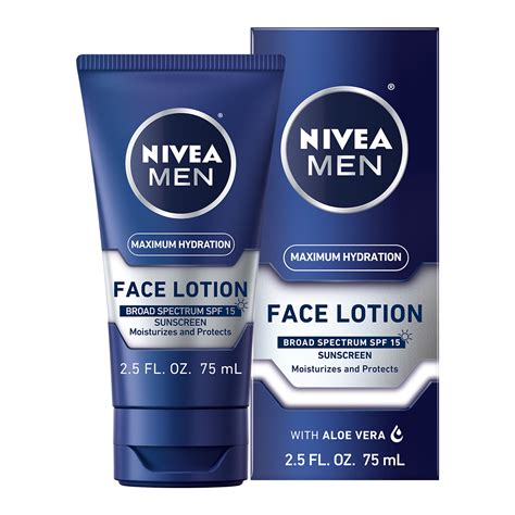 NIVEA MEN Maximum Hydration Face Lotion With SPF 15, 2.5 fl. oz ...