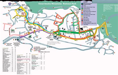 Downtown Gatlinburg Map Printable