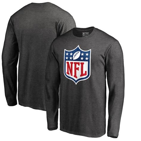 NFL Pro Line by Fanatics Branded Heathered Charcoal NFL Shield Primary ...