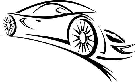 Sports Car Clipart Black And White | Free download on ClipArtMag