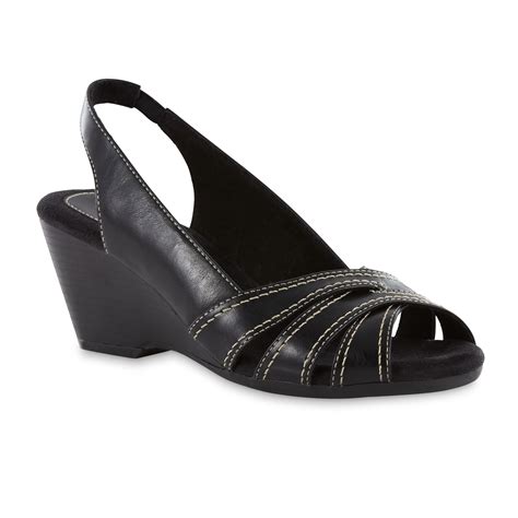 Mountain Sole Women's Macy Black Wedge Sandal