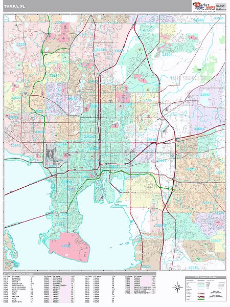 Tampa Zip Code Map