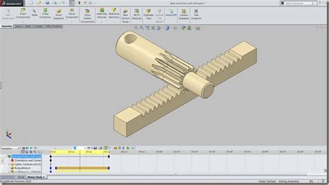 3D Solid Modelling Videos: Rack and Pinion with Animation (Video ...