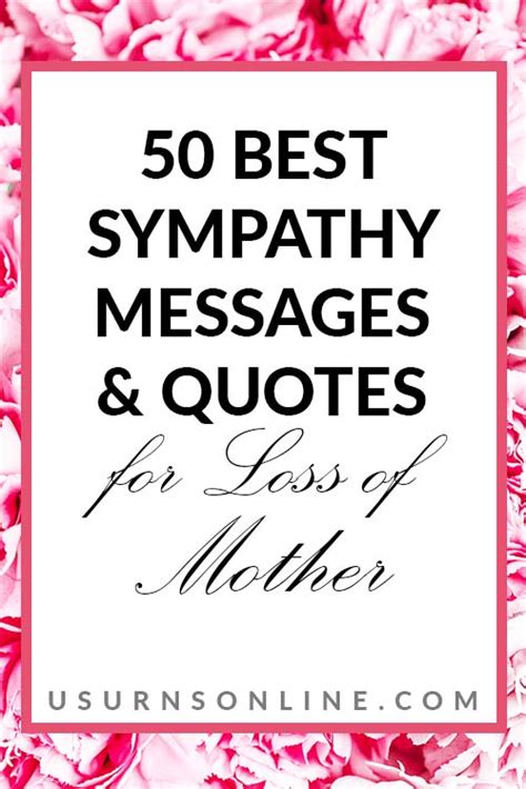 50 Best Sympathy Messages & Quotes for Loss of Mother » US Urns Online