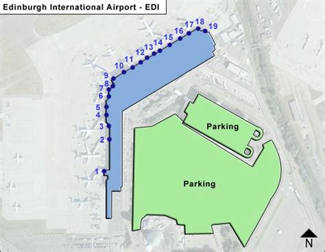 Edinburgh EDI Airport Terminal Map