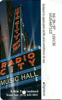 NYC Transit Metrocard Unofficial Web Site · Radio City Music Hall