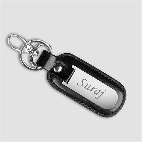 Personalized Premium Leather Keychain With Name