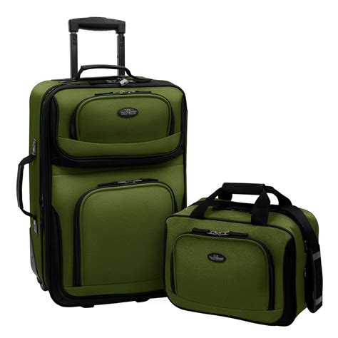 Rio Green Carry-on Rolling Expandable Luggage Lightweight Suitcase Tote ...