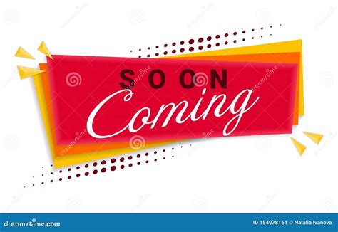 Coming Soon Banner Template Design. Vector Illustration Stock Vector ...