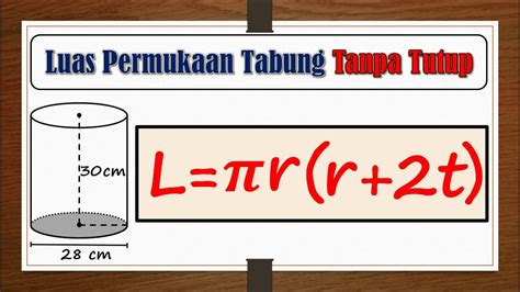 rumus luas permukaan tabung menggunakan diameter Steven Scott