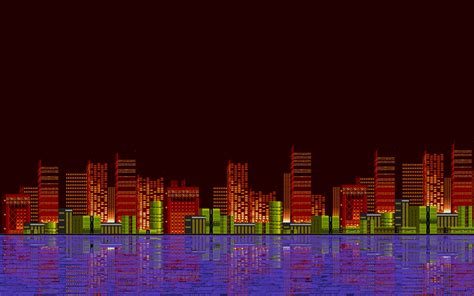 pixel art, 16 bit, Sega, Sonic the Hedgehog, City Wallpapers HD ...